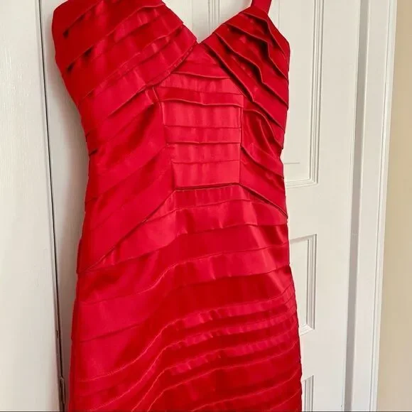 Rubber Ducky Productions Red Cocktail Dress - Picture 2 of 5